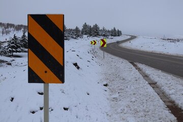 ویدیو|عملیات برف‌ر‌وبی و نمک‌پاشی محور روانسر به پاوه و سه‌راهی شهدا