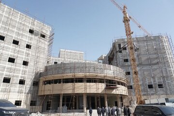 ببینید| بازدید مدیر عامل ساخت و توسعه زیربناهای حمل و نقل کشور از روند ساخت بیمارستان ۱۷ شهریور برازجان در استان بوشهر