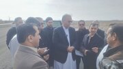 ببینید| بازدید استاندار و مدیر کل راه و شهرسازی سیستان و بلوچستان از عملیات ساخت بزرگراه خاش- زاهدان