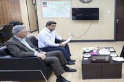 ببینید| بازدید معاون اجتماعی و پیشگیری از وقوع  جرم دادگستری از خدمات سامانه پنجره واحد زمین در اداره کل راه و شهرسازی خوزستان