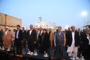 افتتاح و آغاز عملیات اجرایی ۱۴ پروژه زیرساختی، تجهیزاتی و ایمنی دریانوردی در بندر شهید بهشتی چابهار با حضور وزیر راه و شهرسازی