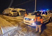 ببینید/ انجام عملیات راهداری در شب های سرد زمستان توسط راهداران خراسان جنوبی