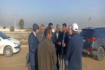 بازدید معاون استاندار بوشهر از پروژه های احداث باند دوم کمربندی گناوه و تقاطع غیرهمسطح ورودی گناوه
