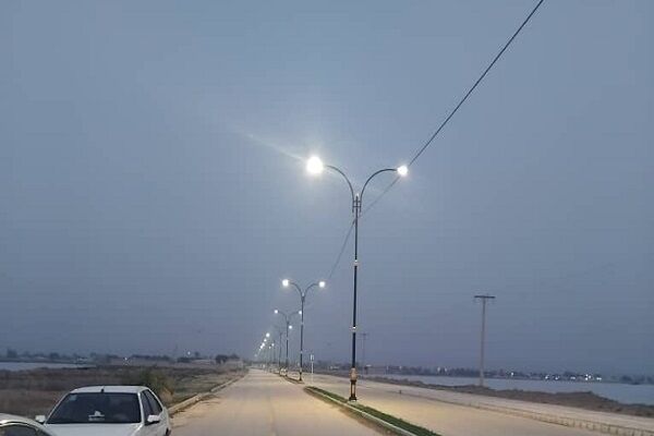 راه روستایی «سراج آباد» دشتستان روشن شد