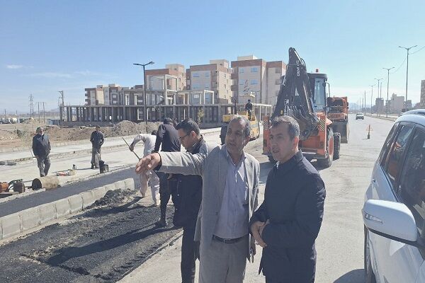 بازدید مدیرکل راه و شهرسازی سیستان و بلوچستان از عملیات پیاده‌روی‌سازی سایت آرمانشهر زاهدان