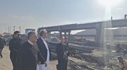 ببینید| بازدید استاندار ، مدیر کل راه و شهرسازی و جمعی از مسئولان  سیستان و بلوچستان از عملیات ساخت پل حرمک