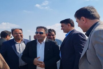 بازدید میدانی مسئولان استانی و شهرستانی از پروژه احداث پل ۲۰ دهانه ورودی شهر زهکلوت