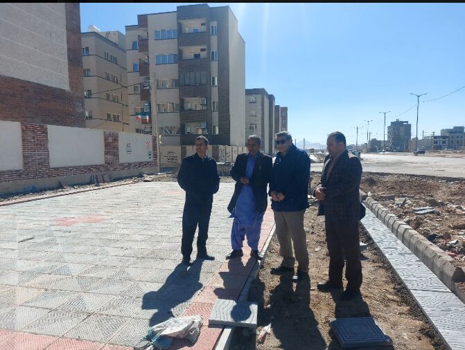 نظارت میدانی مدیرکل راه و شهرسازی سیستان و بلوچستان بر پروژه‌های نهضت ملی مسکن در زاهدان