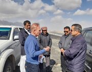مدیر کل راه و شهرسازی استان سیستان و بلوچستان در بازدید از پروژه ساخت بزرگراه خاش به سراوان