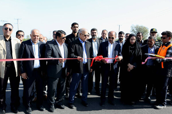 بهره برداری از تعریض محور میناب-حکمی-تیاب