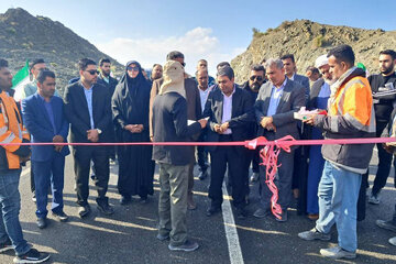 راه روستایی پشتکوه گافر در شهرستان بشاگرد افتتاح شد