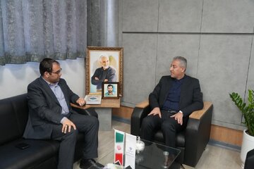 دیدار مدیرکل حوزه ریاست شورای اطلاع رسانی دولت با پیمان آرامون