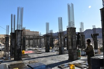 عملیات ساخت پروژه واحدی نهضت ملی مسکن مهدیشهر در استان سمنان