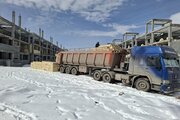 ببینید | اجرای عملیات ساخت پروژه های نهضت ملی مسکن شهر کرمانشاه در روزهای برفی
