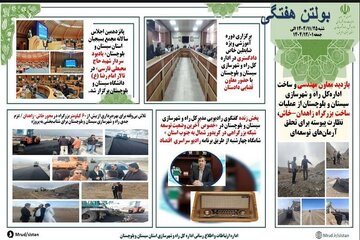 ببینید| بولتن هفتگی اداره کل راه و شهرسازی سیستان و بلوچستان- اول اسفندماه ۱۴۰۴