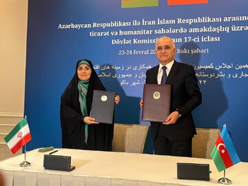 ببینید | امضای تفاهم نامه هفدهمین اجلاس کمیسیون مشترک همکاری‌های اقتصادی ایران و آذربایجان