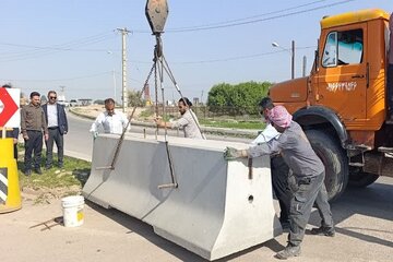 ایمن سازی جاده دزفول