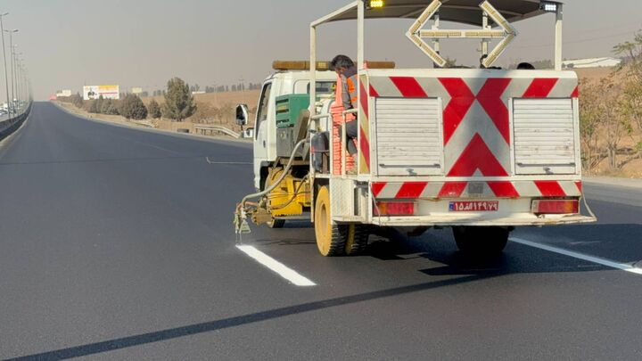 بیش از ۳ هزار کیلومتر از راه‌های قزوین خط کشی شد