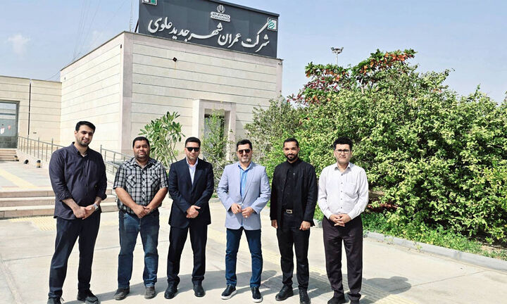 بازدید مسئول ورزشی شرکت عمران شهرهای جدید از شهر جدید علوی