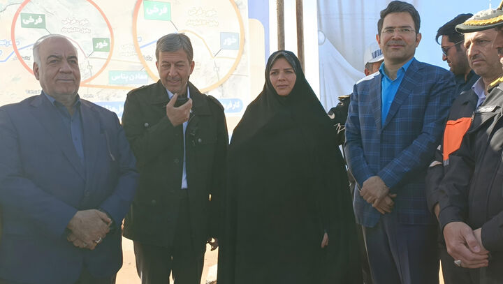 عملیات اجرایی بزرگراه فرخی-خور آغاز شد