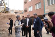 بازدید مدیرکل راه و شهرسازی آذربایجان‌غربی به همراه نماینده مردم ارومیه در مجلس شورای اسلامی از طرح‌های نهضت ملی مسکن ارومیه