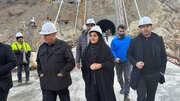 بازدید وزیر راه و شهرسازی از طرح بهسازی جاده هراز (قطعه آبعلی تا امامزاده هاشم(ع))