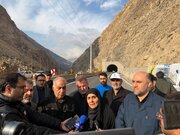 افتتاح و بازدید وزیر راه و شهرسازی از ادامه طرح بهسازی جاده هراز (قطعه آبعلی تا امامزاده هاشم(ع))
