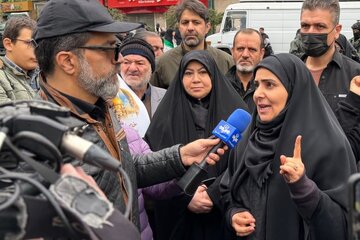 فرزانه صادق راهپیمایی روز قدس