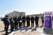 آیین کلنگ زنی ساخت مدرسه  کلاسه در سایت نور نهضت ملی مسکن سمنان
