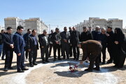 آیین کلنگ زنی ساخت مدرسه  کلاسه در سایت نور نهضت ملی مسکن سمنان