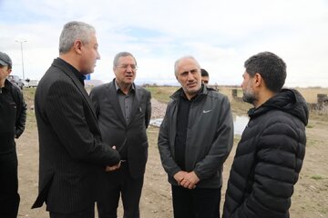بازدید معاون رئیس‌جمهور و استاندار آذربایجان‌غربی از روند تکمیل پروژه آزادراه ارومیه - تبریز
