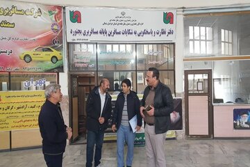 بازرسی مشترک از فرودگاه و پایانه مسافربری بجنورد در خراسان شمالی