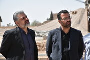 نظارت مدیرکل راه و شهرسازی استان سمنان بر روند ساخت پروژه های نهضت ملی مسکن در جنگ رمضان