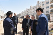 نظارت مدیرکل راه و شهرسازی استان سمنان بر روند ساخت پروژه های نهضت ملی مسکن در جنگ رمضان