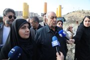 ببینید | بازدید وزیر راه و شهرسازی از محل بمباران بزرگ‌ترین پل اکسترادوز غرب آسیا در کرج