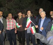 حضور مدیر کل راه و شهرسازی استان قزوین در تجمع شبانه