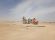 ببینید|تداوم عملیات آماده سازی سایت نهضت ملی مسکن محمدآباد سیستان در دوران جنگ رمضان برای ساخت ۱۲۰۰ واحد ویلایی