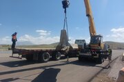 ببینید| بارگیری و حمل نیوجرسی جهت کاربرد در نقاط حادثه‌خیز شهرستان کنگاور