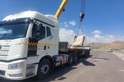 ببینید| بارگیری و حمل نیوجرسی جهت کاربرد در نقاط حادثه‌خیز شهرستان کنگاور