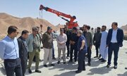 ببینید|بازدید رئیس دفتر بازرسی ریاست‌جمهوری از مراحل نهایی ساخت پل حرمک سیستان
