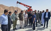 ببینید|بازدید رئیس دفتر بازرسی ریاست‌جمهوری از مراحل نهایی ساخت پل حرمک سیستان