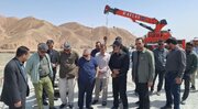 ببینید|بازدید رئیس دفتر بازرسی ریاست‌جمهوری از مراحل نهایی ساخت پل حرمک سیستان