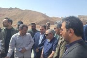 ببینید|بازدید رئیس دفتر بازرسی ریاست‌جمهوری از مراحل نهایی ساخت پل حرمک سیستان
