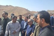 ببینید|بازدید رئیس دفتر بازرسی ریاست‌جمهوری از مراحل نهایی ساخت پل حرمک سیستان