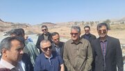 ببینید|بازدید رئیس دفتر بازرسی ریاست‌جمهوری از مراحل نهایی ساخت پل حرمک سیستان