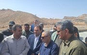 ببینید|بازدید رئیس دفتر بازرسی ریاست‌جمهوری از مراحل نهایی ساخت پل حرمک سیستان