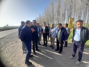 بازدید معاون ساخت شرکت مادر تخصصی ساخت و توسعه زیربناهای حمل و نقل کشور از کارگاه‌های راهسازی محورهای جنوب آذربایجان غربی