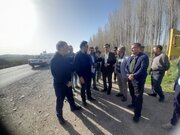 بازدید معاون ساخت شرکت مادر تخصصی ساخت و توسعه زیربناهای حمل و نقل کشور از کارگاه‌های راهسازی محورهای جنوب آذربایجان غربی