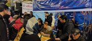 برگزاری میز ارتباطات مردمی در میدان شهید بجنورد خراسان شمالی