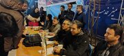 برگزاری میز ارتباطات مردمی در میدان شهید بجنورد خراسان شمالی